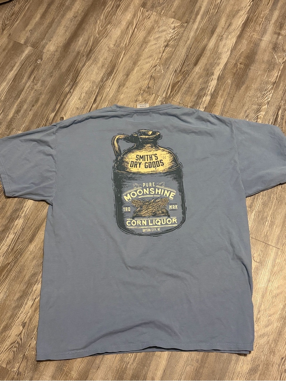 Comfort Colors Slate Blue Moonshine Graphic Tee